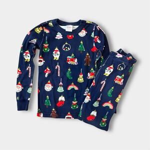 Hanna Andersson Long John Christmas Ornament Pajamas 120 cm 6-7